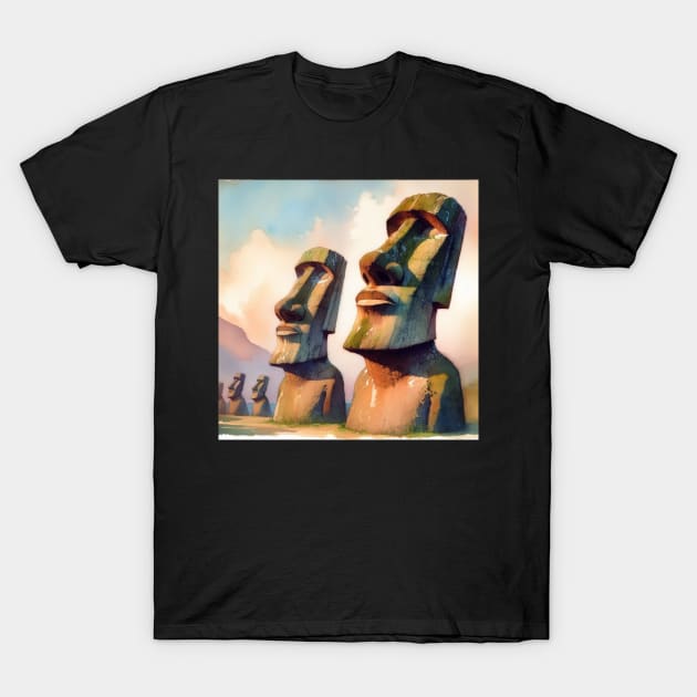 Easter Island T-Shirt by Donkeh23